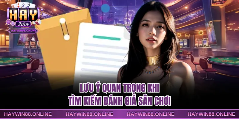 Lưu ý quan trọng khi tìm kiếm đánh giá sân chơi