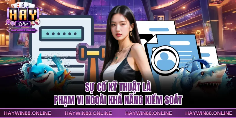 Sự cố kỹ thuật là phạm vi ngoài khả năng kiểm soát